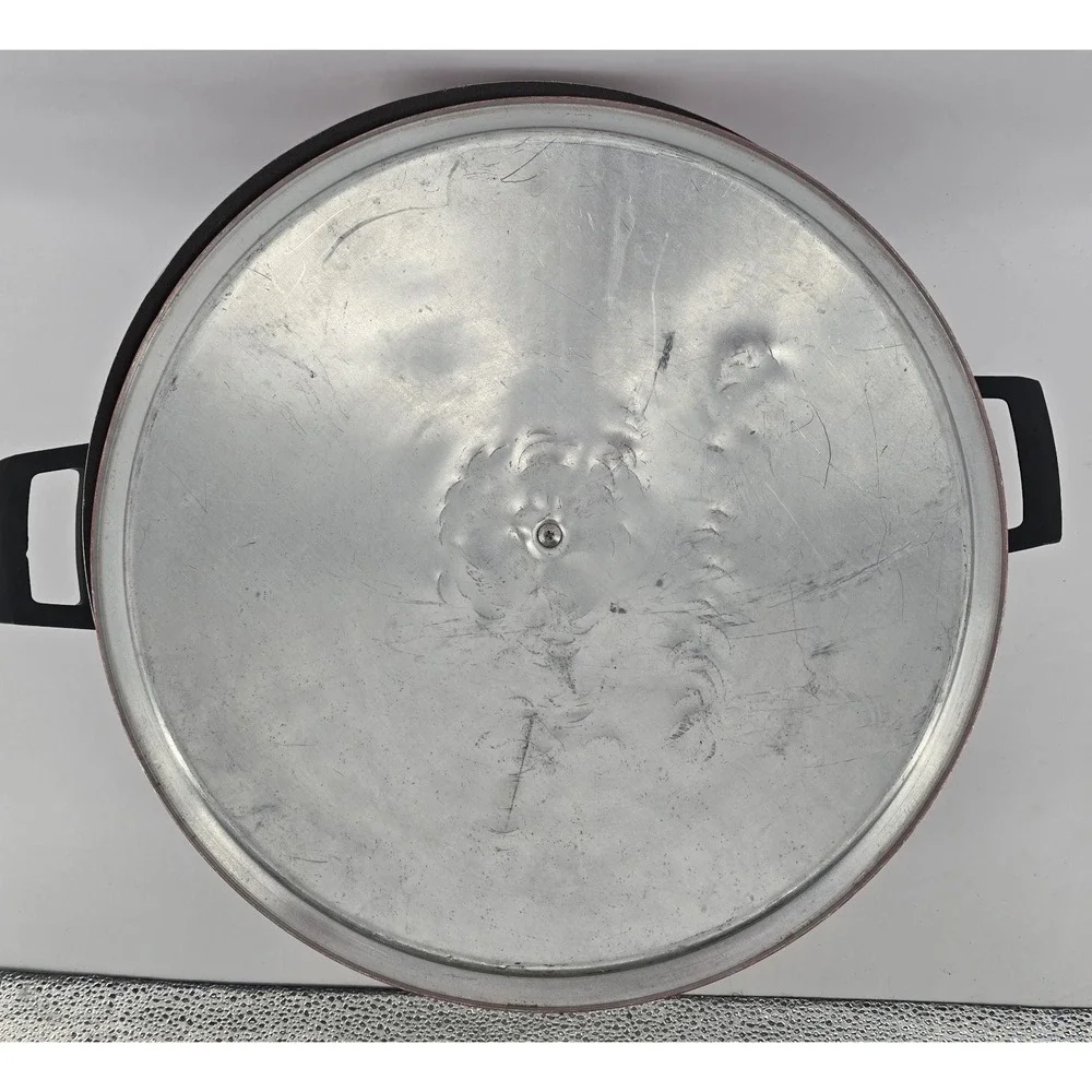 Vtg 70s West Bend Electric Wok Red Made in USA Tested Works 14